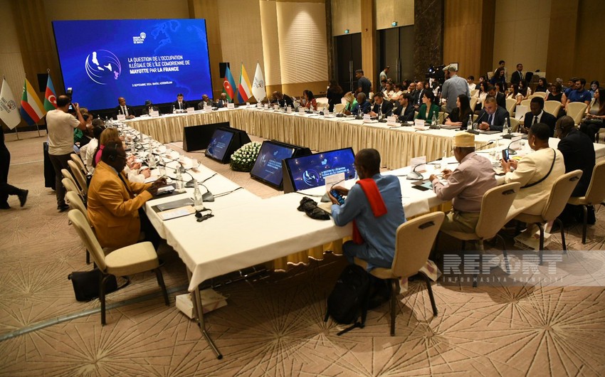 Video on Mayotte’s struggle displayed at conference organized by Baku Initiative Group