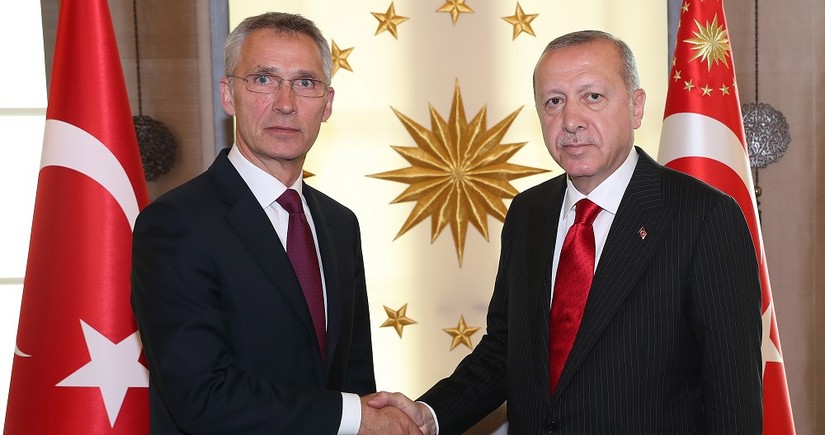 Ərdoğan NATO-nun baş katibini qəbul edib
