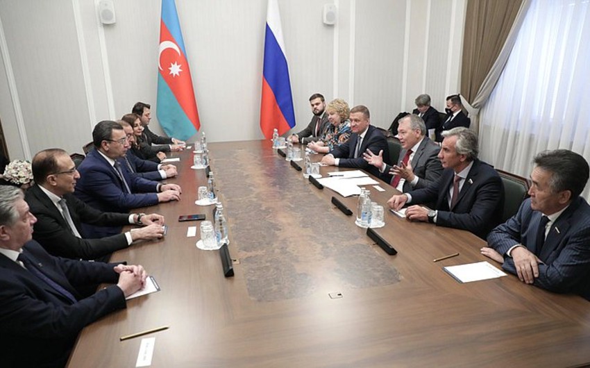Депутаты Госдумы встретились с делегацией Милли Меджлиса Азербайджана