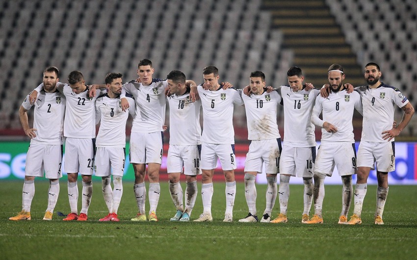 Serbiya yığmasının millimizlə oyun üçün heyəti açıqlandı