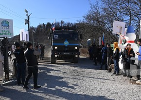 Conditions created on Khankandi-Lachin road for unhindered passage of Russian peacekeepers' vehicle