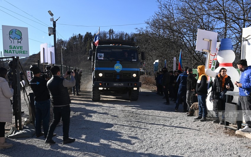 Conditions created on Khankandi-Lachin road for unhindered passage of Russian peacekeepers' vehicle