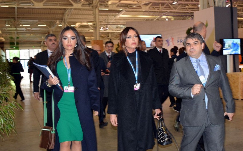 Mehriban Aliyeva and Leyla Aliyeva attend COP21 Climate Change Conference in Paris