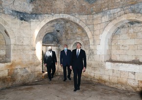 Глава государства посетил комплекс зданий Дворца Панахали хана в Агдаме