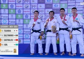 Azerbaijani judoka defeats Armenian by ippon at World Championship