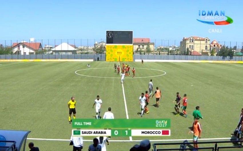 Baku 2017: First football match was held between Morocco vs Saudi Arabia
