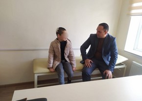 Сотрудники аппарата омбудсмена навестили в Агстафе девочку, подвергшуюся семейному насилию 