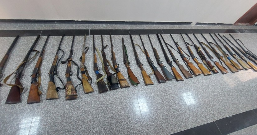 Жители Гянджи сдали полиции незарегистрированное огнестрельное оружие