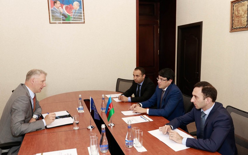 Глава Госкомитета по работе с диаспорой встретился с руководителем представительства ЕС в Азербайджане