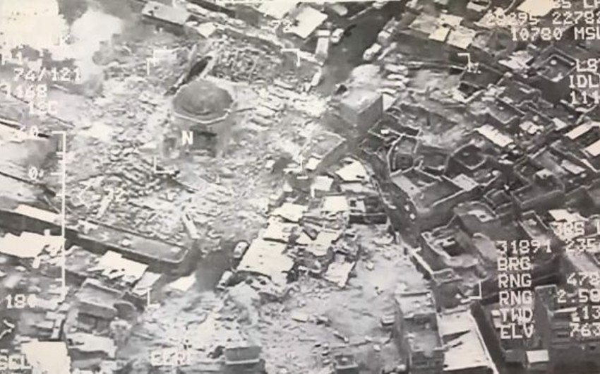 İŞİD terrorçuları Mosulun Cümə məscidini partladıblar - FOTO
