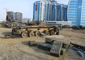 В Парке военных трофеев собраны около 150 единиц тяжелой техники и танков противника