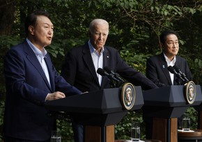 Leaders of US, Japan, S. Korea note huge progress in cooperation