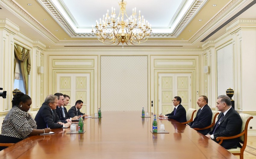 President Ilham Aliyev received representatives of U.S. Department of Commerce
