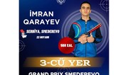 Azərbaycanın güllə atıcısı Serbiyadakı Qran-pridə bürünc medal qazanıb