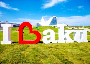 I Love Baku art composition opens at Heydar Aliyev Center's park