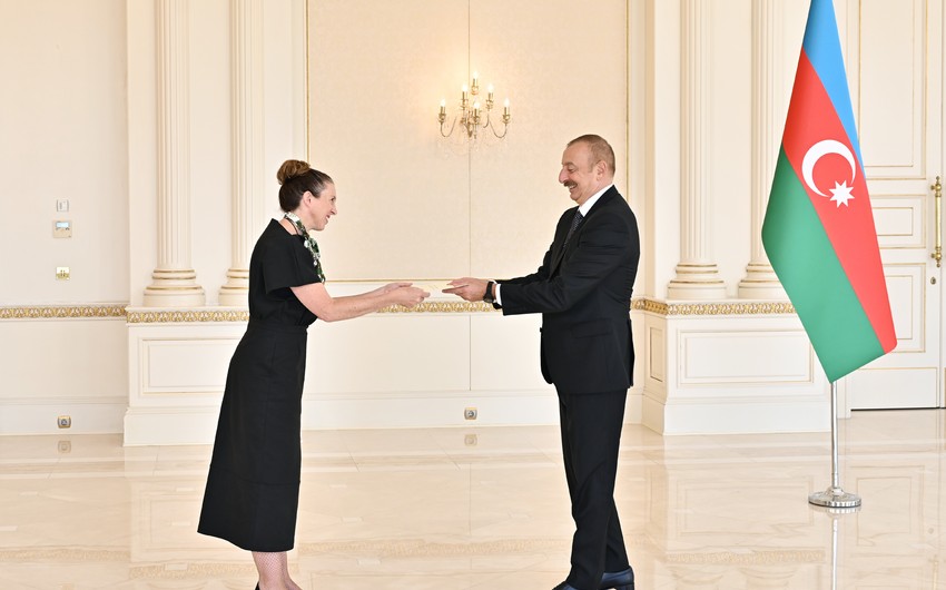Ilham Aliyev accepts credentials of incoming ambassador of New Zealand