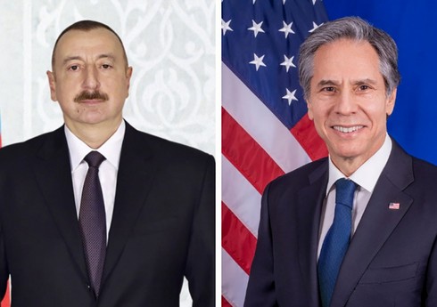 Энтони Блинкен позвонил президенту Азербайджана Ильхаму Алиеву