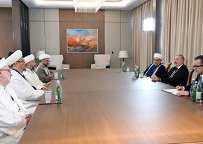 President Ilham Aliyev receives delegation of religious leaders of member and observer countries of Organization of Turkic States