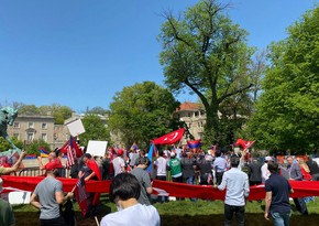 Representatives of Turkish, Azerbaijani communities stage rally in Washington