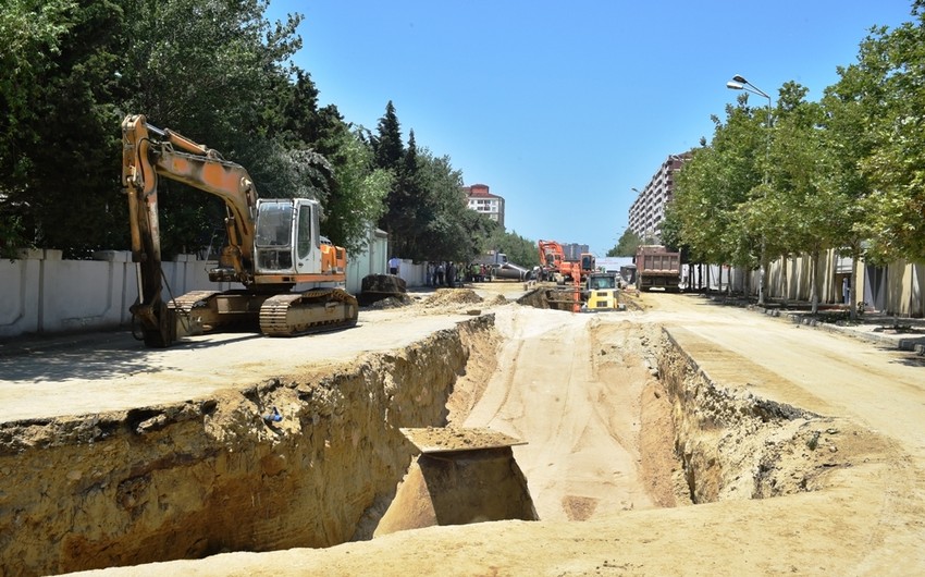 Abşeronda kanalizasiya kollektorunun tikintisi üzrə işlərin 53%-i görülüb
