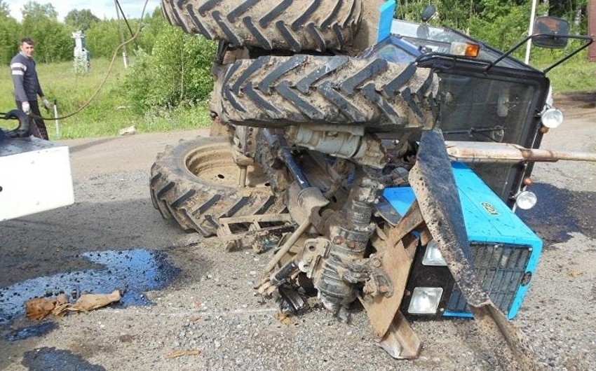 В Самухе перевернулся трактор, есть пострадавшие - ОБНОВЛЕНО