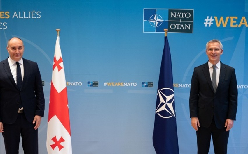 NATO-nun baş katibi Gürcüstanın müdafiə naziri ilə bölgədəki vəziyyəti müzakirə edib