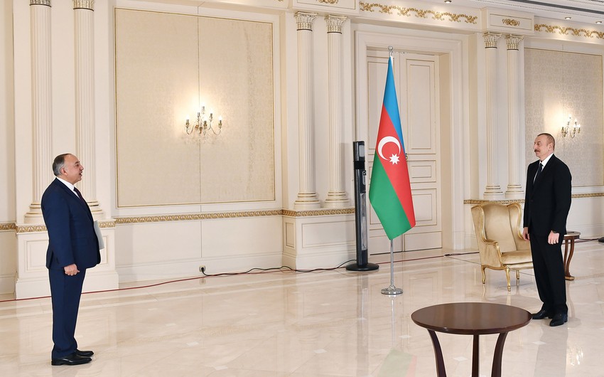 Ilham Aliyev receives credentials of newly-appointed Afghan Ambassador 