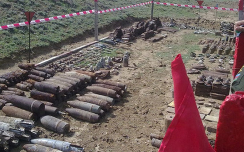 ANAMA: Şirvanda “Araz” zavodu ətrafında 10 partlamamış hərbi sursat tapılıb