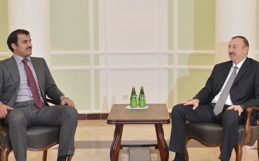 Эмир Государства Катар поздравил президента Азербайджана