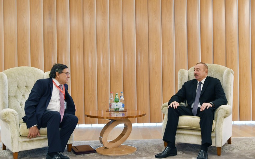 Prezident İlham Əliyev BMT baş katibinin müavini ilə görüşüb