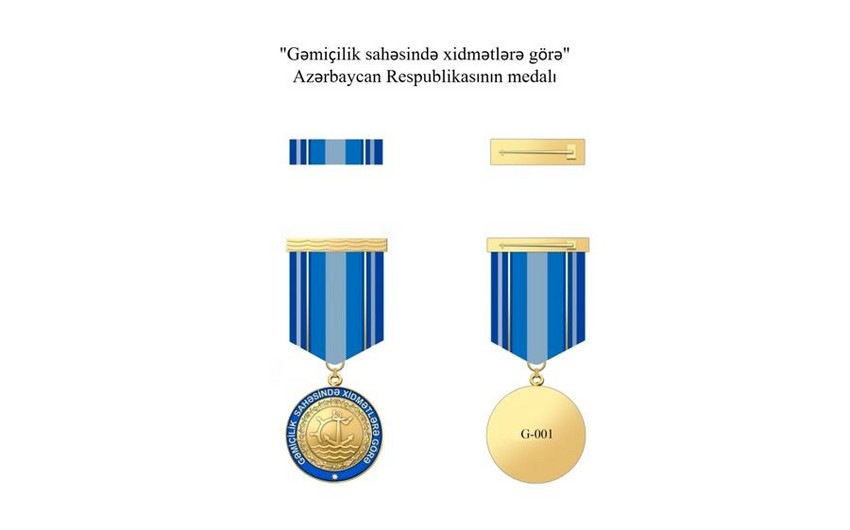 Gəmiçilik sahəsində xidmətlərə görə Azərbaycan Respublikasının medalı haqqında əsasnamə təsdiqlənib