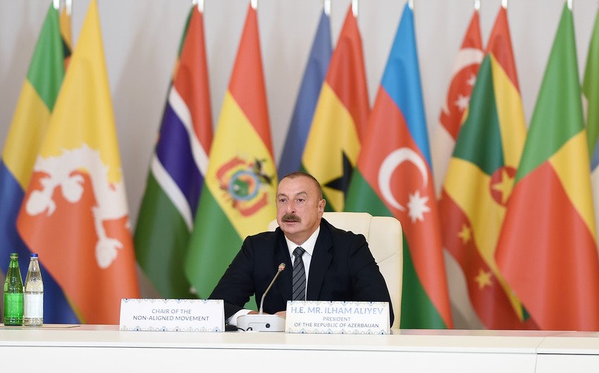 Prezident: “Azərbaycan “Bandunq prinsipləri”ni tam bölüşür”