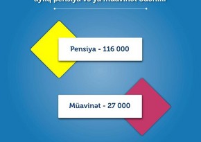 Ailə başçısını itirməyə görə 143 mindən çox ailəyə aylıq pensiya və ya müavinət ödənilir