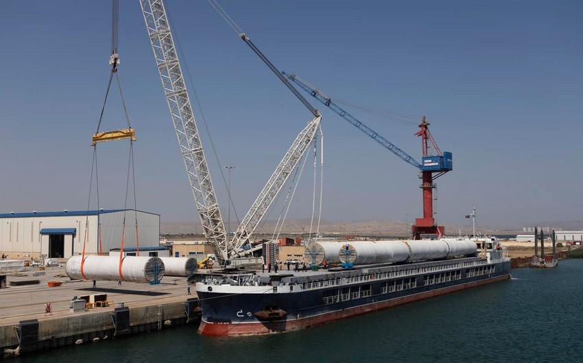 First components of Khizi-Absheron Wind Power Plant arrive in Azerbaijan