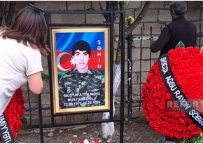 В Агсу похоронен шехид Первой Карабахской войны Нуху Мустафаев