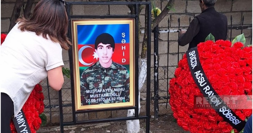 В Агсу похоронен шехид Первой Карабахской войны Нуху Мустафаев