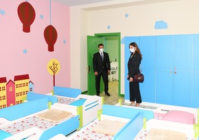 Мехрибан Алиева приняла участие в открытии нового здания детского сада