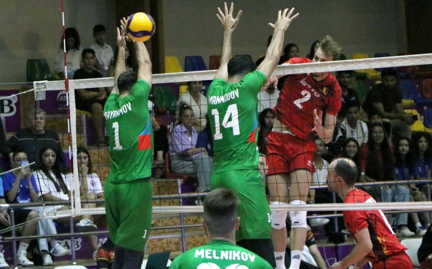 Azərbaycanın kişi voleybolçuları Belçikaya məğlub olub