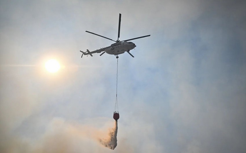 Helicopters deployed to extinguish fire in Georgia’s national park