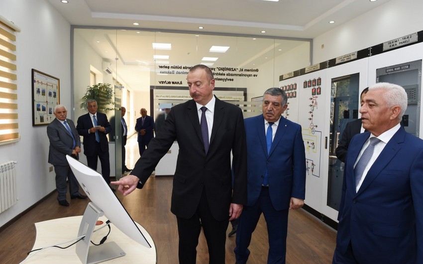 President Ilham Aliyev launched Bahmatli electrical substation in Zagatala