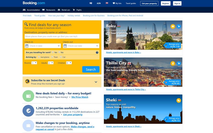 МИД прокомментировал вопрос создания сайтом Booking.com возможности бронирования гостиниц на оккупированных территориях Азербайджана