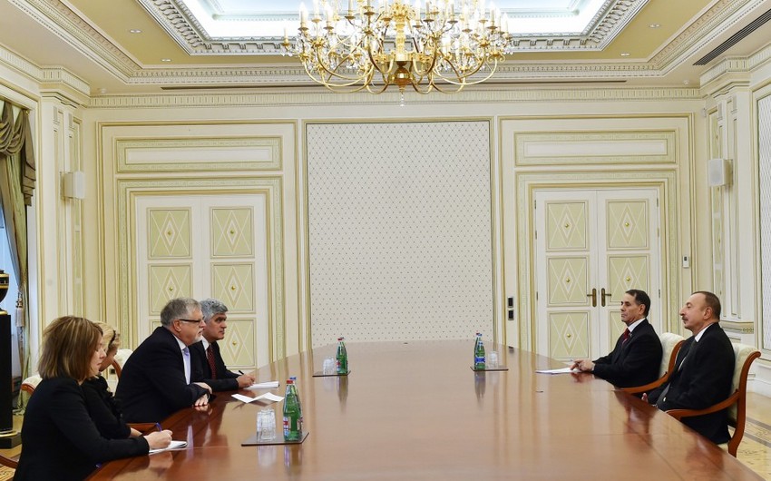President Ilham Aliyev received delegation led by EU Special Representative for South Caucasus
