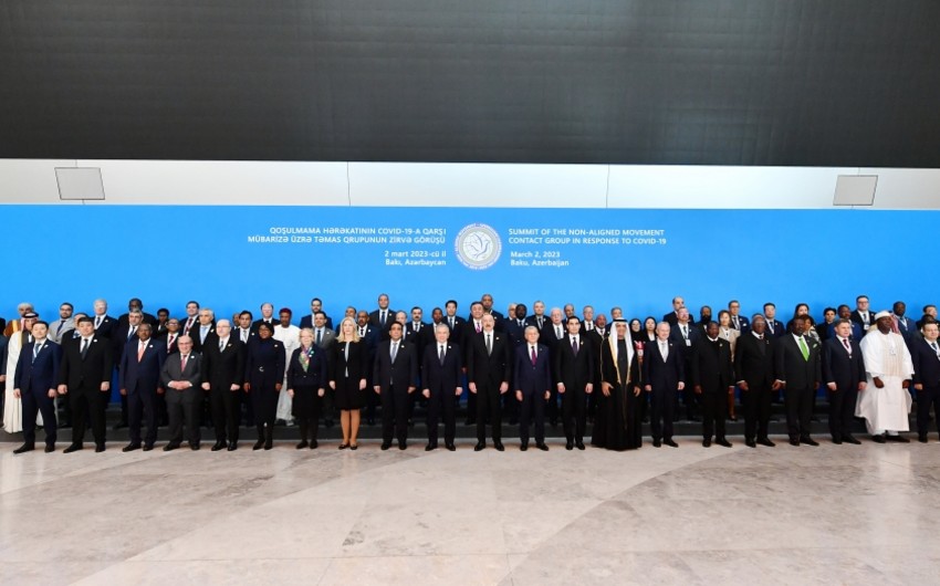 В Баку прошел саммит Контактной группы ДН по борьбе с COVID-19 с участием президента Ильхама Алиева