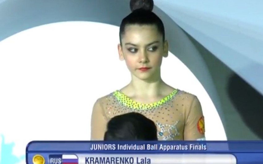 Dmitri Kramarenkonun qızı Bakıda keçirilən gimnastika yarışında qızıl medal qazanıb