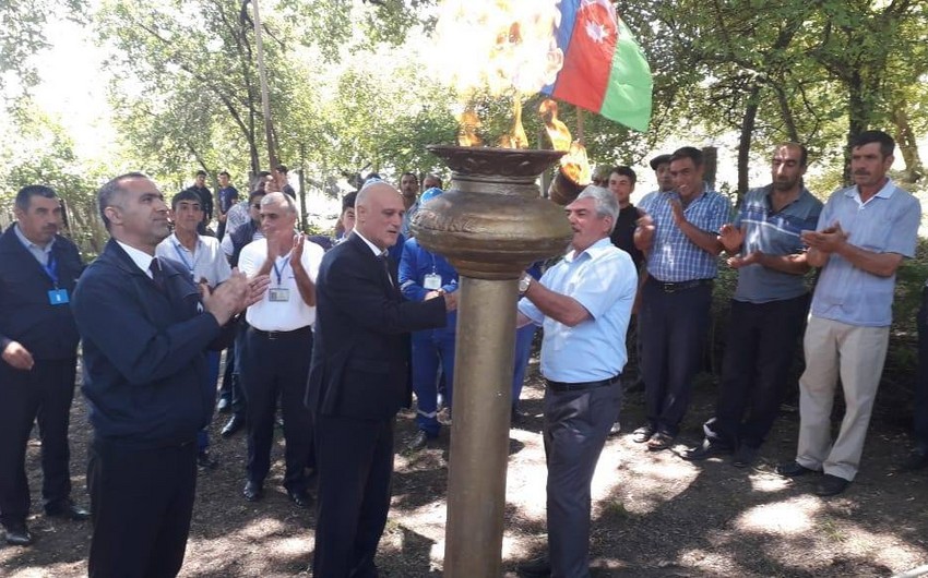 Ağsunun beş kəndinə ilk dəfə qaz verilib