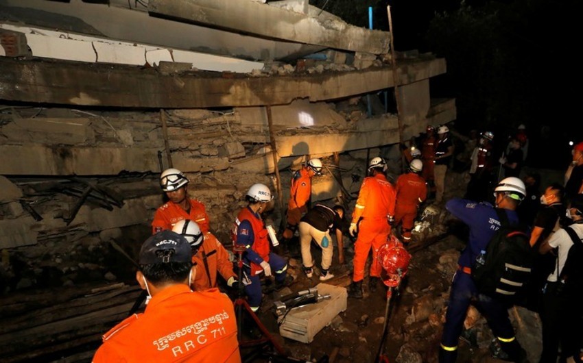 Kambocada binanın çökməsi nəticəsində 40-a yaxın şəxs ölüb