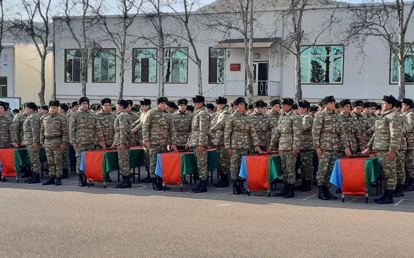 В Азербайджанской армии состоятся церемонии принятия военной присяги