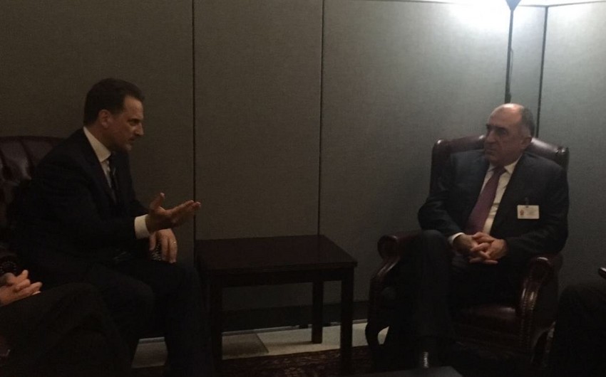 Foreign Minister Elmar Mammadyarov meets with OSCE Secretary General