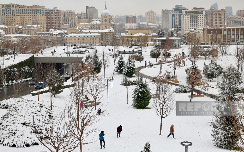 Intense snow expected in some parts of Baku tomorrow