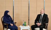 President of Azerbaijan Ilham Aliyev meets with Vice President of Iran